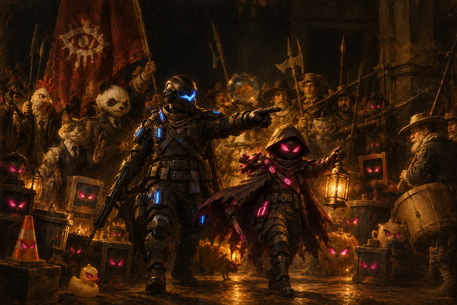 Night Watch Key Art: Hunter und Prop führen die Nachtwache an