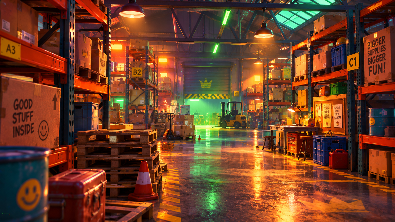 Night Watch Map: Warehouse